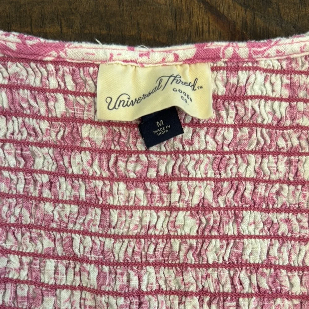 Universal Thread Pink and White Ruffled Sundress - Picture 2 of 4